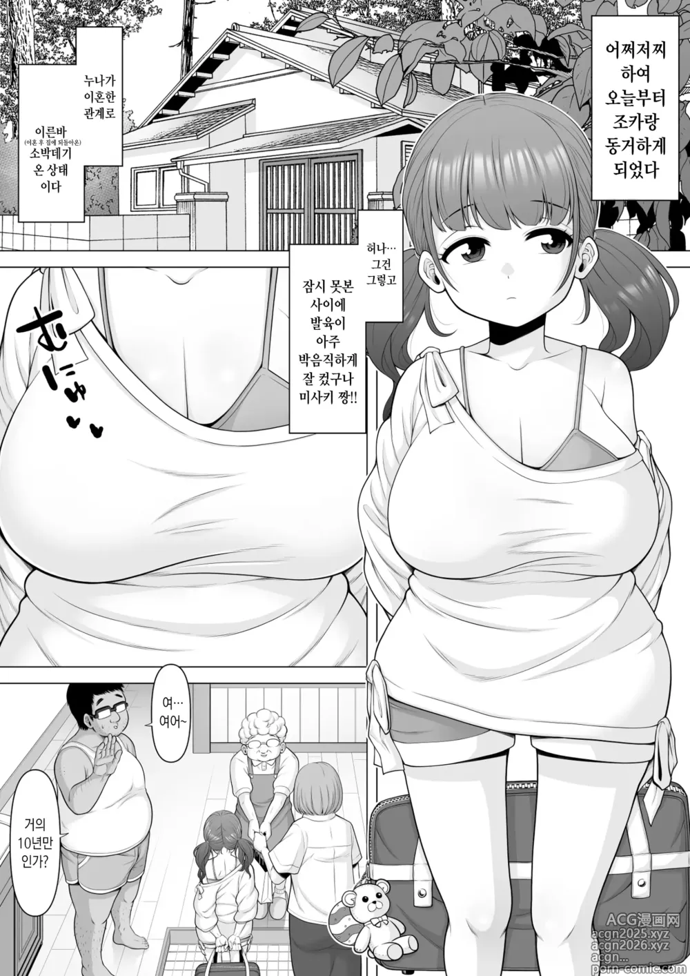 Page 2 of doujinshi 10년만에 다시 만난 거유 암컷꼬맹이 조카가 나를 멸시하고 조롱하는 바람에 그 벌로 수면간 레이프 해줘버렸습니다!!