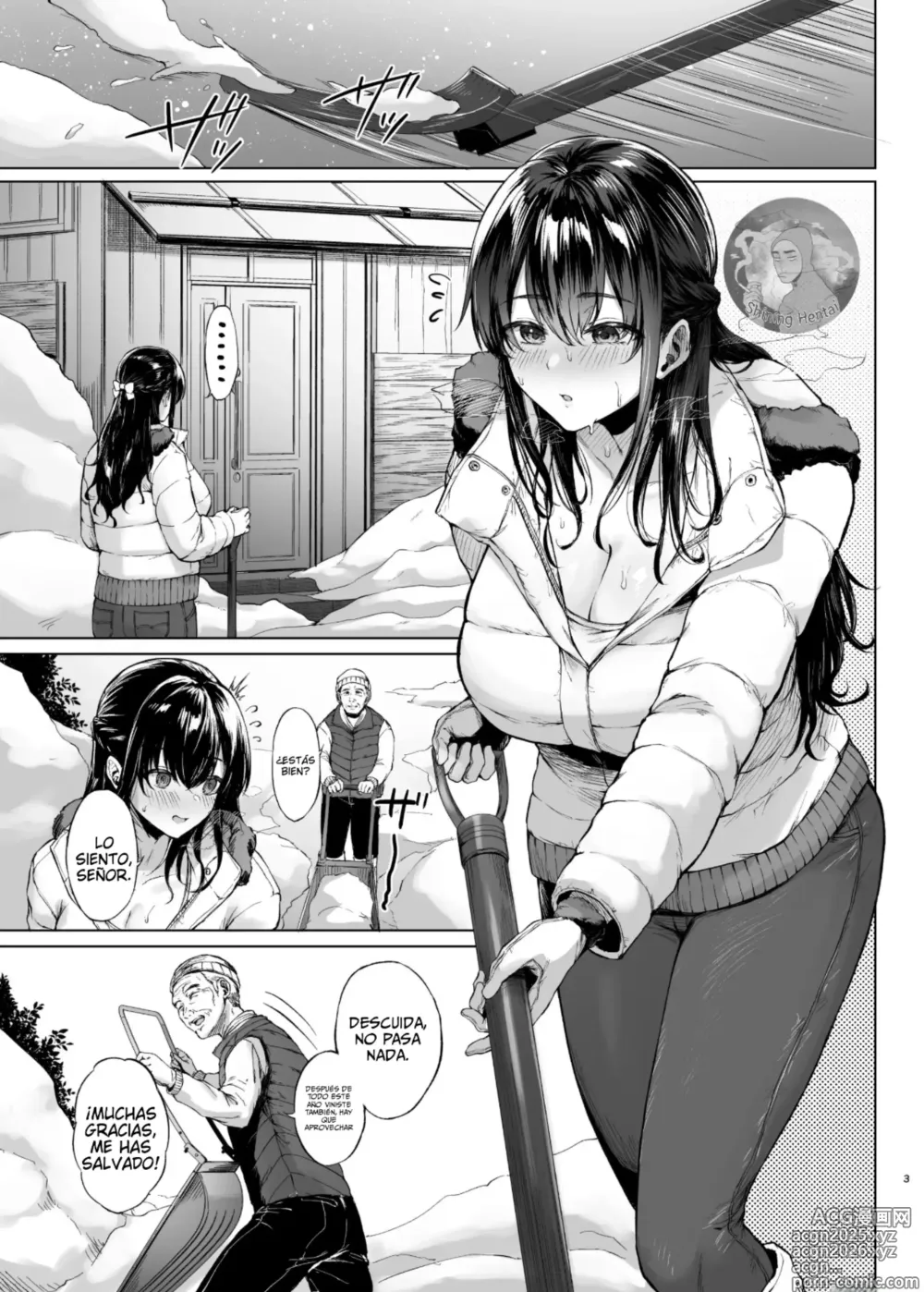 Page 3 of doujinshi Yukiguni No rong Netsu Hirusagari No Mubobi Hitodzuma O Daku