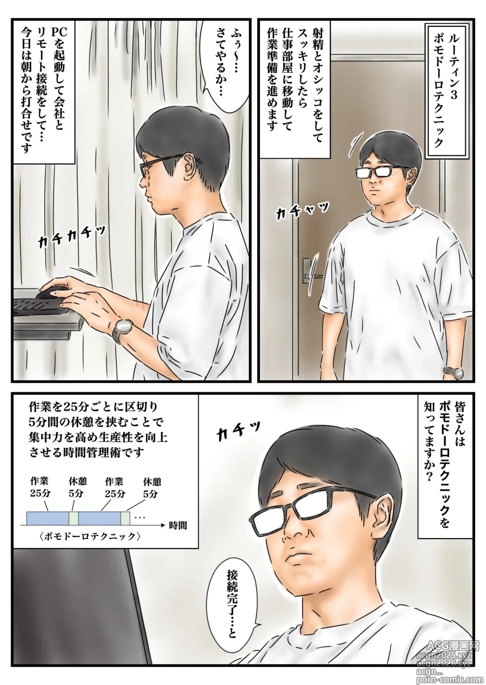 Page 20 of doujinshi 時間停止 JKとJDを使った捗る在宅ワークのルーティンをご紹介します