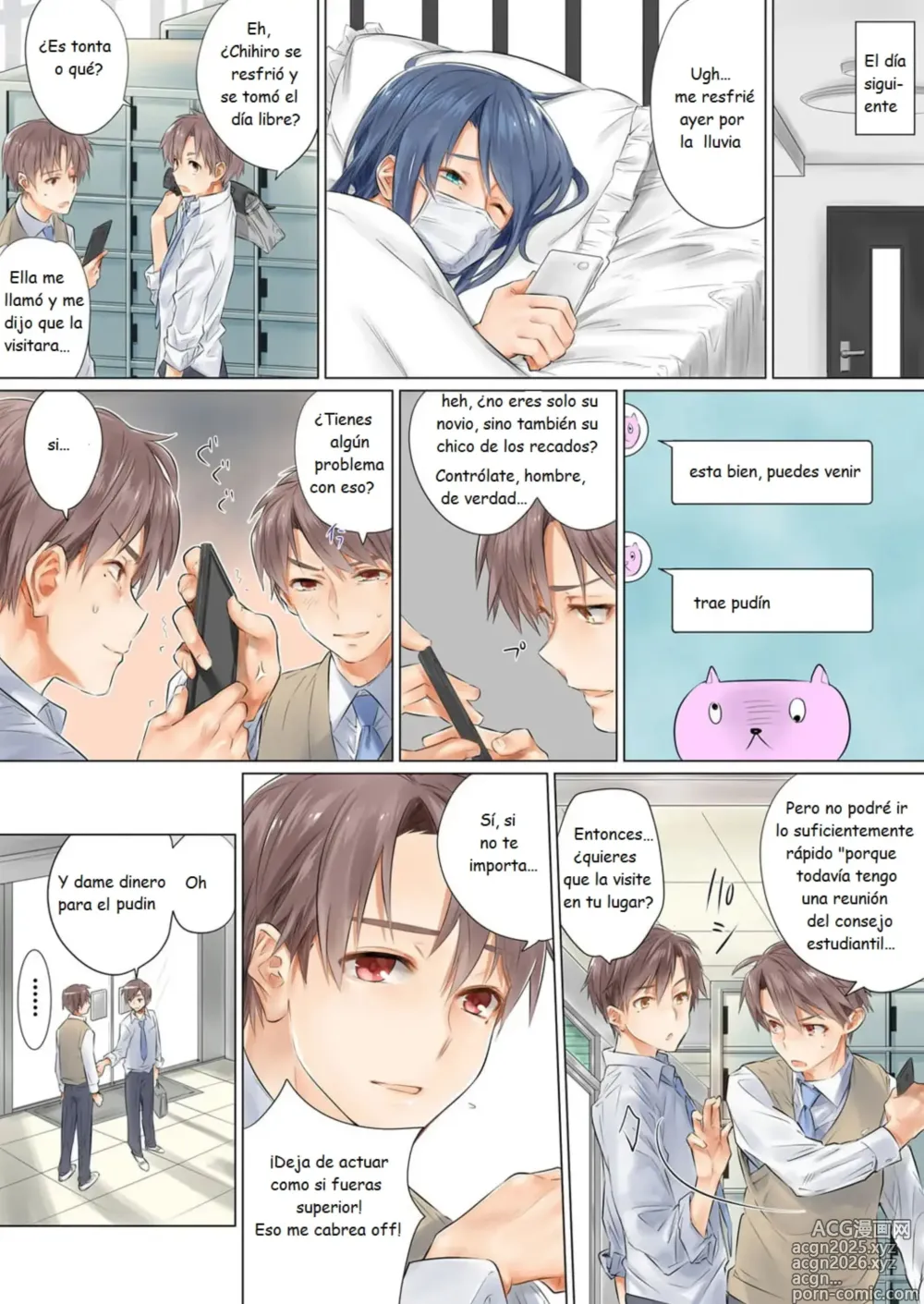 Page 15 of doujinshi Netorare Kanojo -Kareshi (Ani) o Mae ni Futago (Otouto) to Kyoushitsu Ecchi 1 - 2
