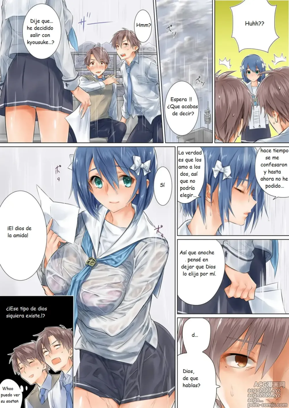 Page 10 of doujinshi Netorare Kanojo -Kareshi (Ani) o Mae ni Futago (Otouto) to Kyoushitsu Ecchi 1 - 2