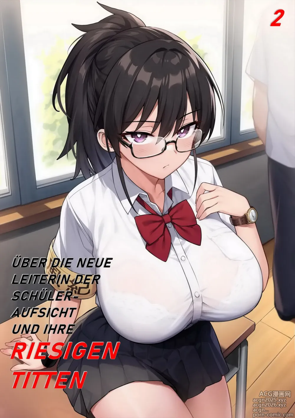 Page 2 of doujinshi Über die neue Leiterin der Schüleraufsicht und ihre riesigen Titten 2 (decensored)