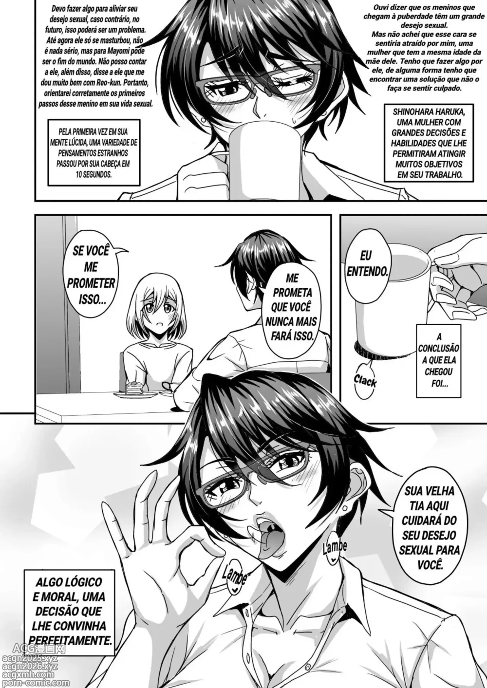 Page 9 of doujinshi Arofour Dokushin BariCare Oba-san ga Yuujin no Musuko demo aru Toshishita Danshi to no Kankei ni Hamaru Hanashi