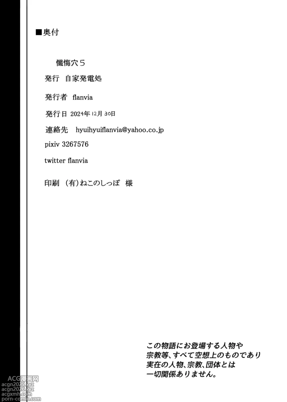 Page 54 of doujinshi Zange Ana 5