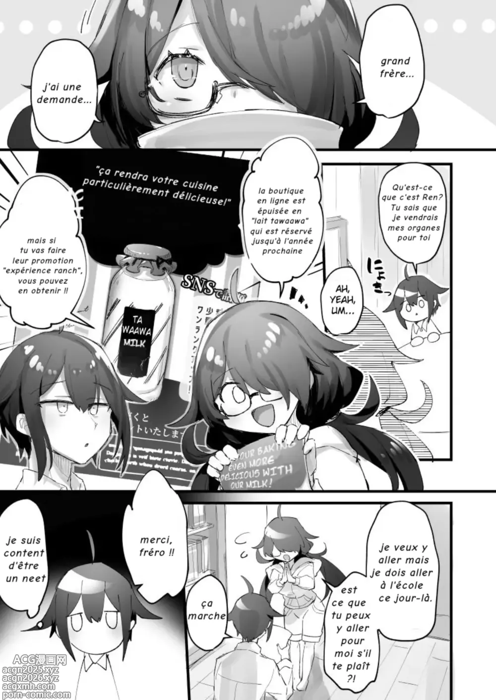 Page 2 of doujinshi 1-nichi Nyuugyuu Taiken ~Oishii Milk ga Dekiru made~