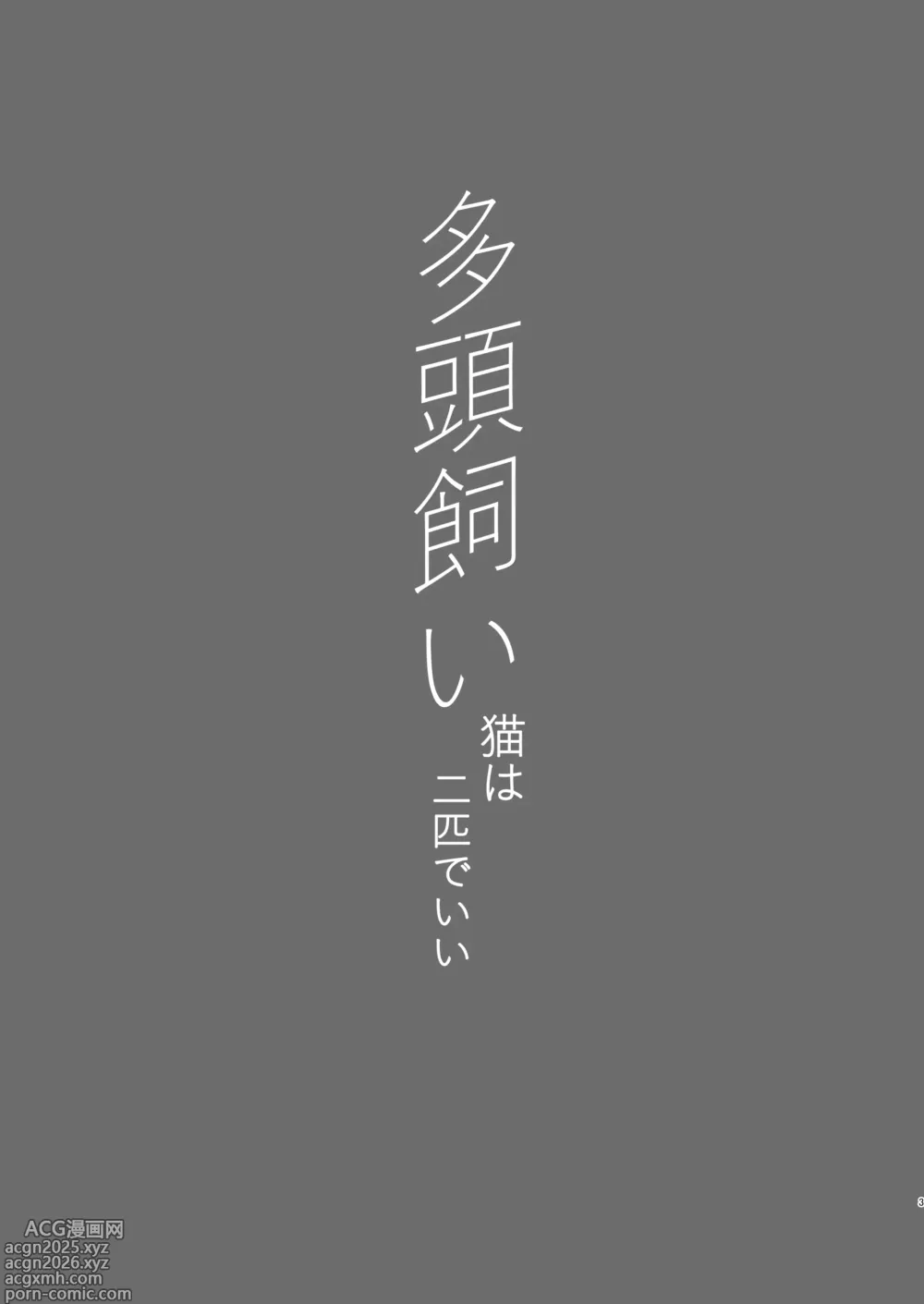 Page 3 of doujinshi Tatougai Neko wa Nihiki de Ii