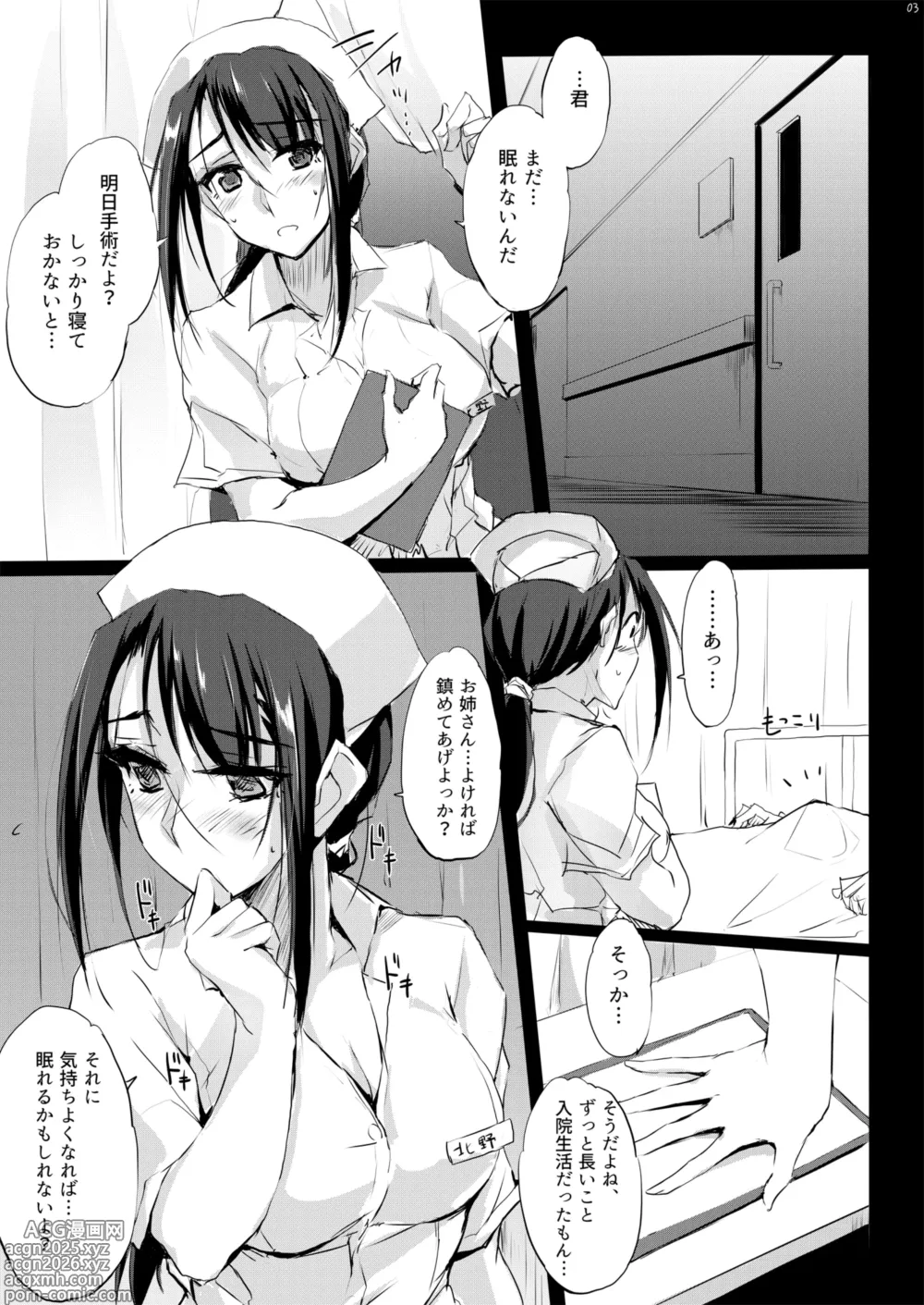 Page 4 of doujinshi Otona o Dame ni Suru Kangoshi Kitano-san Soushuuhen 1