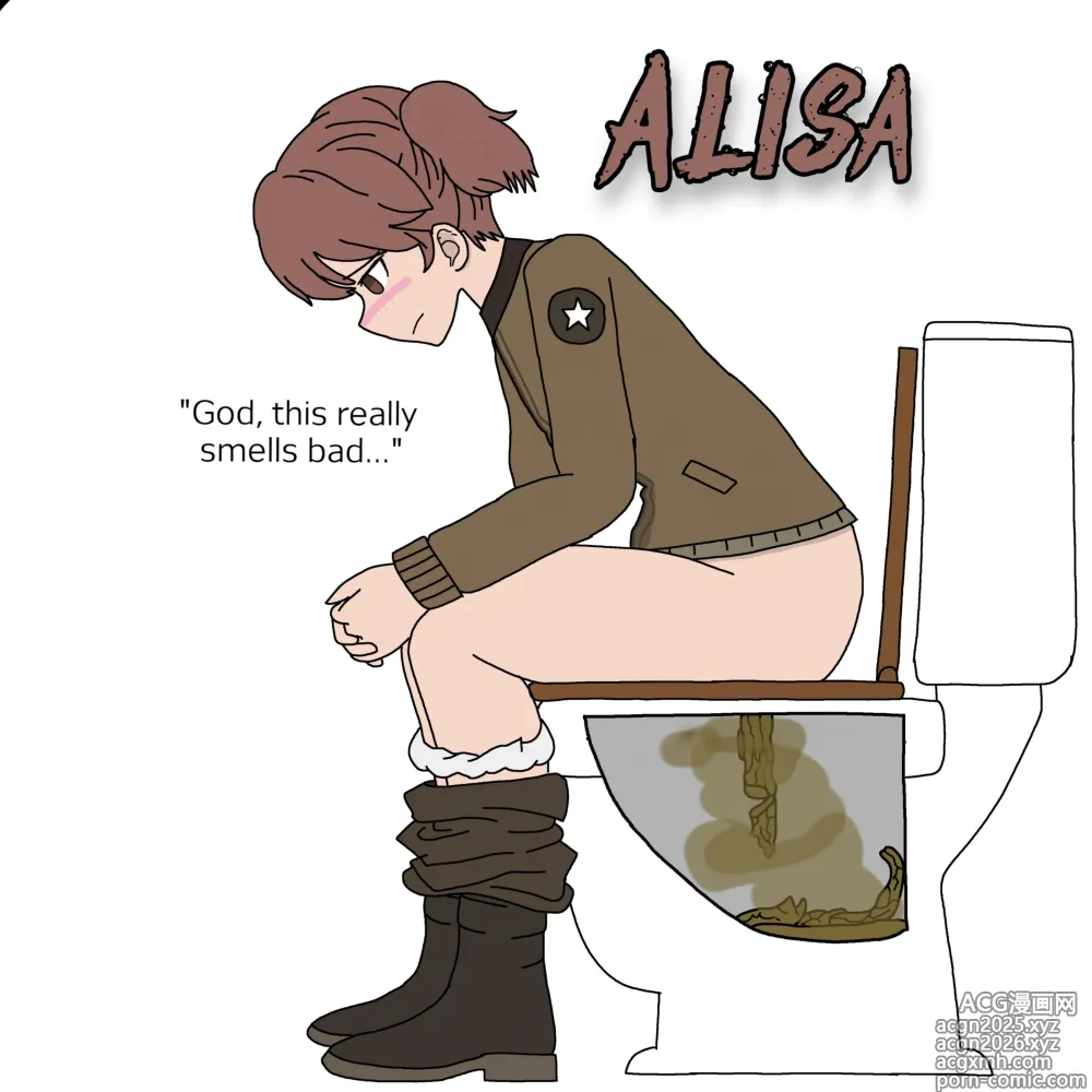 Page 1 of imageset My Girls und Panzer Pee/Scat Scene Collection