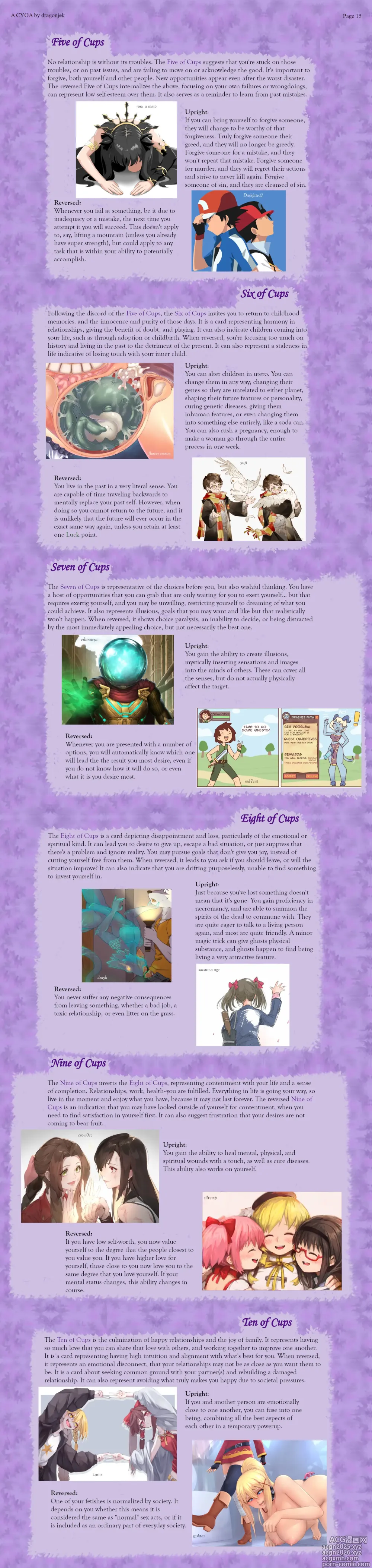 Page 15 of imageset Mystical Tarot CYOA V2