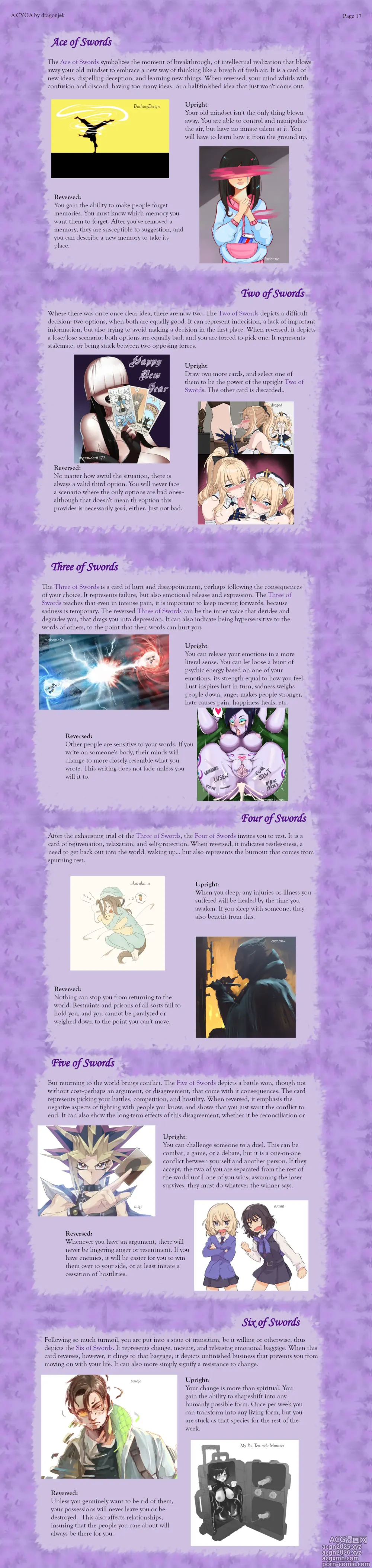 Page 17 of imageset Mystical Tarot CYOA V2