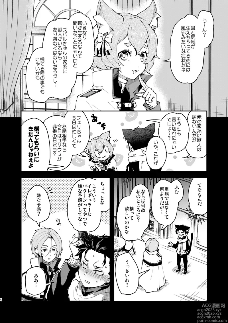Page 3 of doujinshi Nyan-fluenza ni Ki o Tsukete!