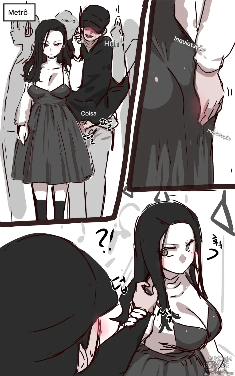 Page 1 of doujinshi a garota molestadora no trem