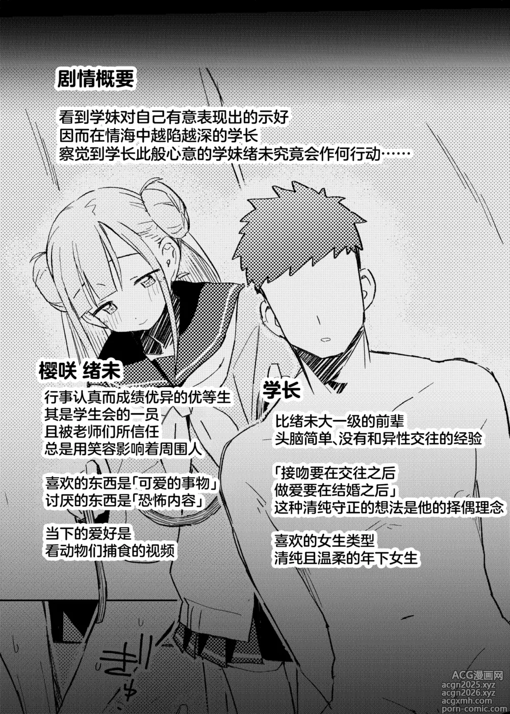 Page 2 of doujinshi 其实我对学长…