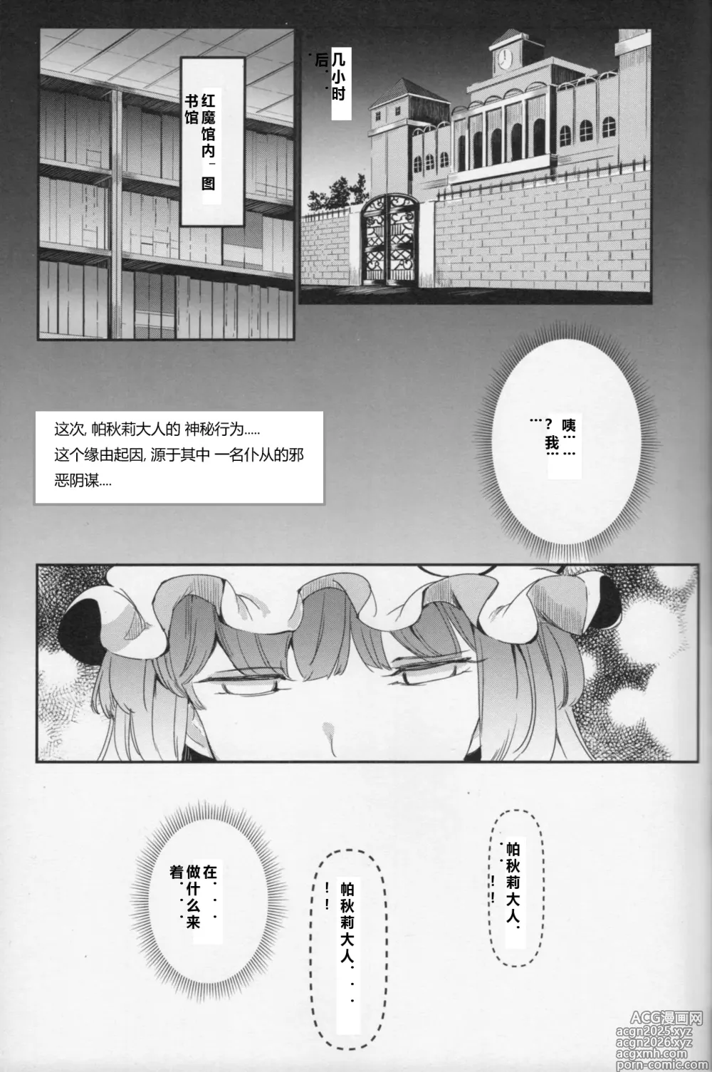 Page 4 of doujinshi Totsuzen Gekiiki Patchouli-sama