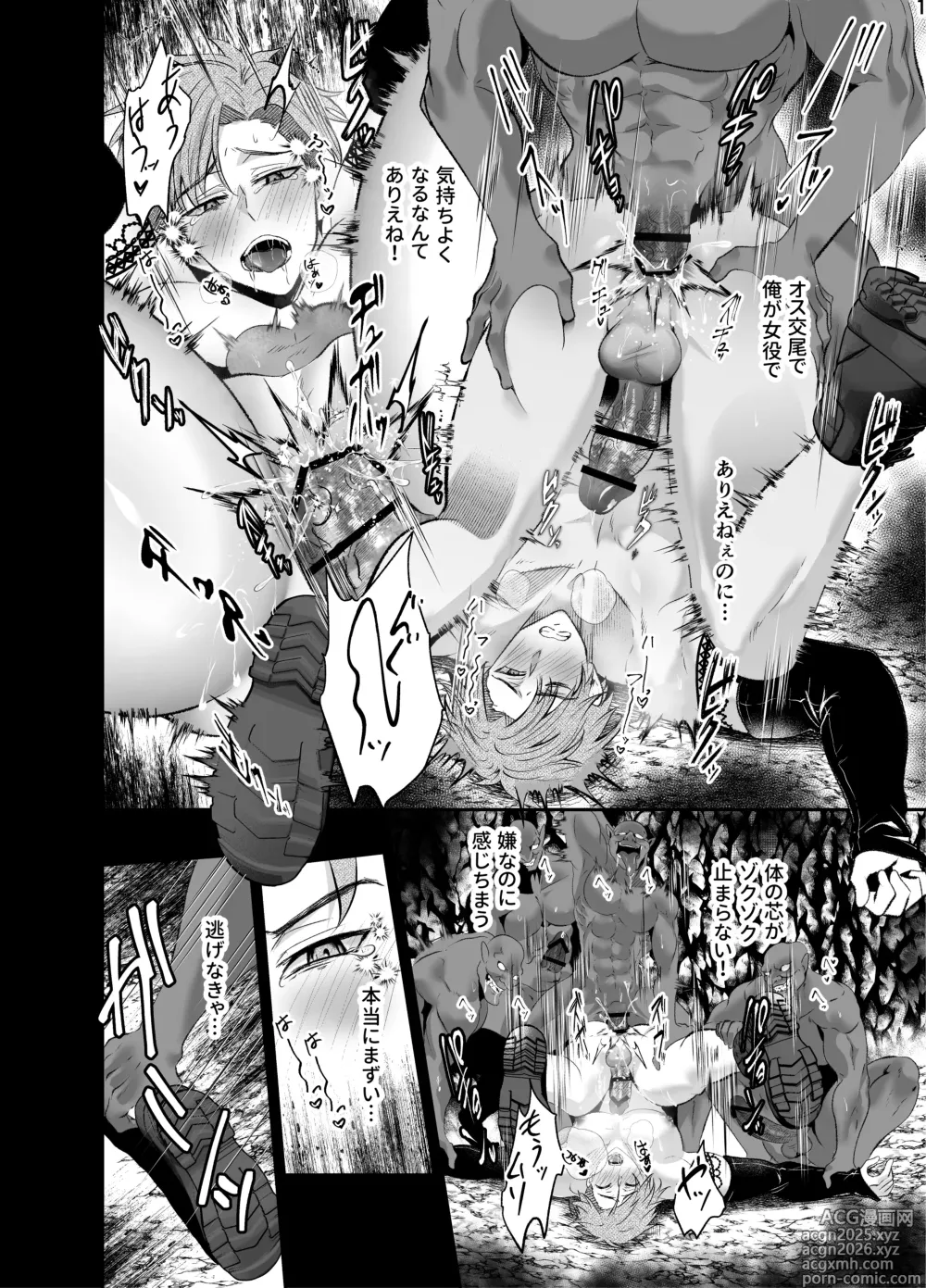 Page 17 of doujinshi Ravished and Corrupted by Monsters in a Magic Love Spring～盗賊編～