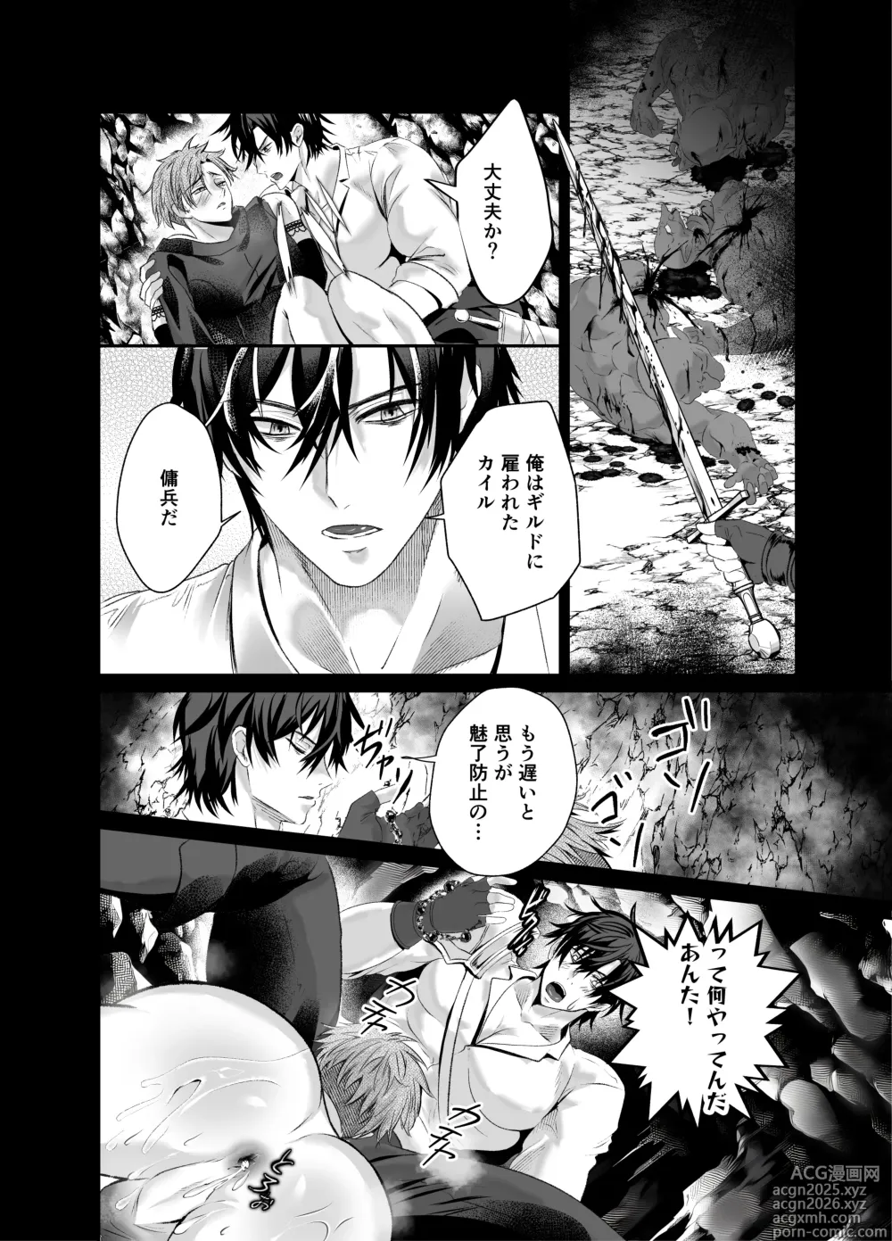 Page 27 of doujinshi Ravished and Corrupted by Monsters in a Magic Love Spring～盗賊編～
