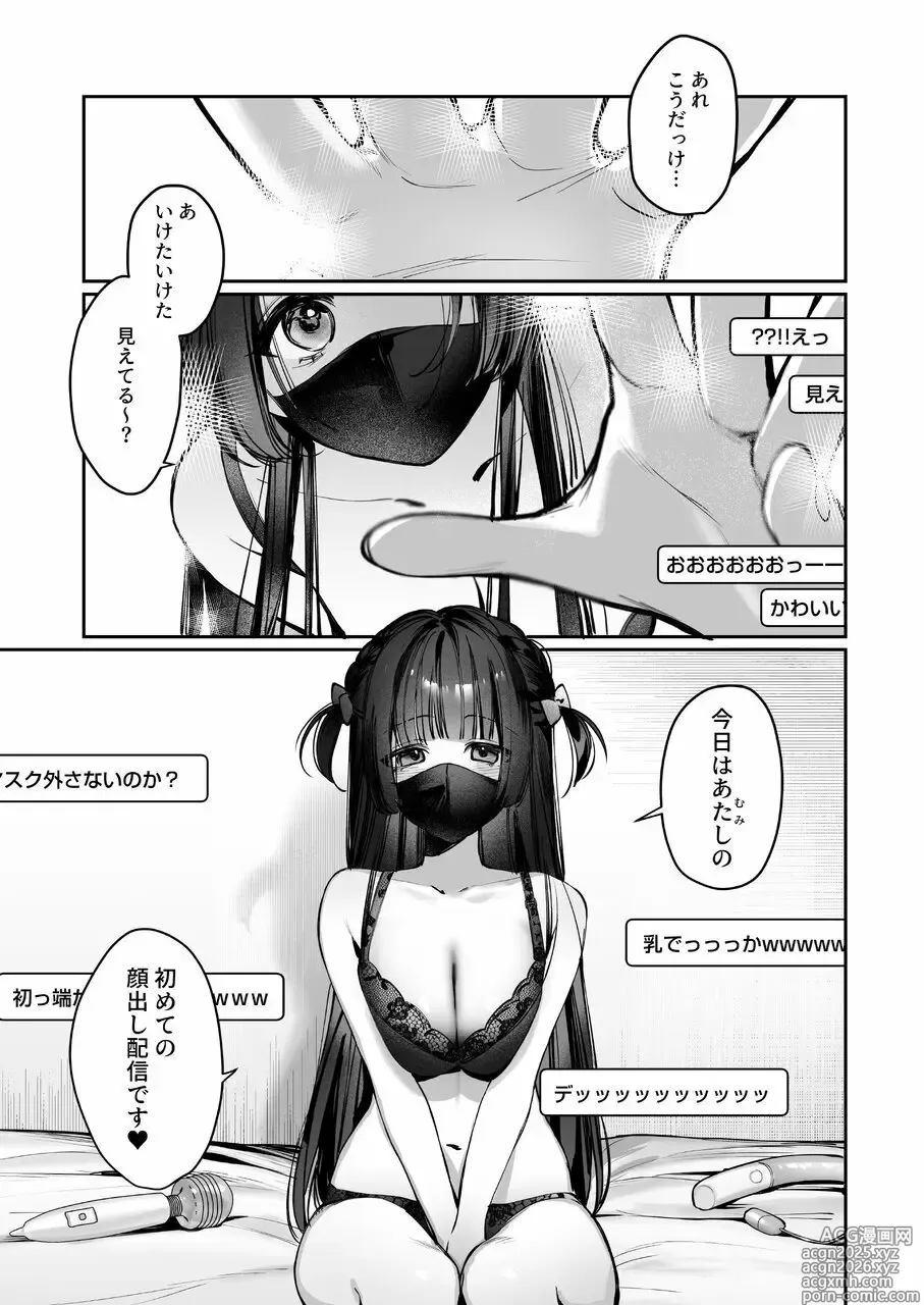 Page 3 of doujinshi Vtuber na Kanojo, Zecchou Ecchi Nama Haishin #2