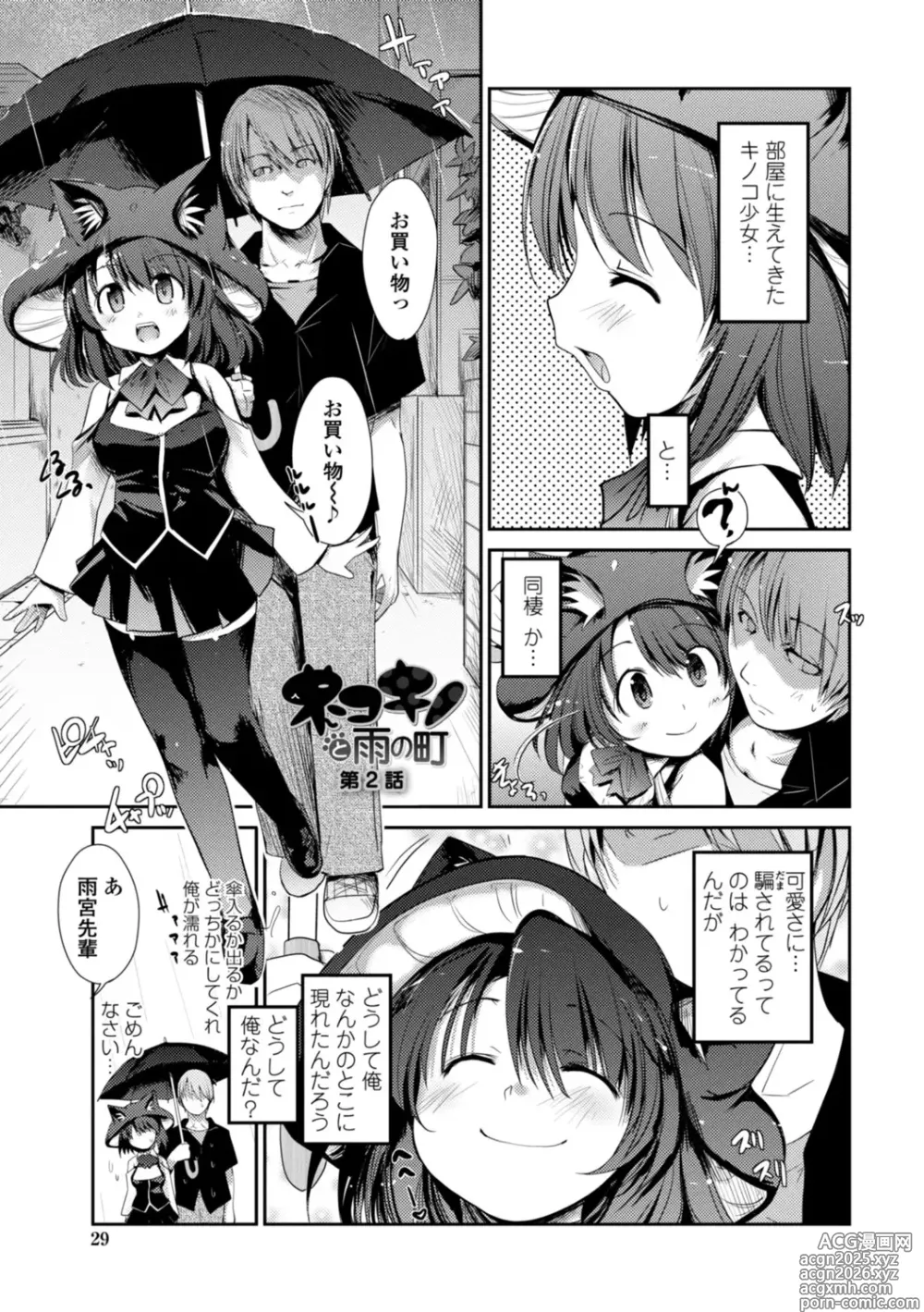 Page 29 of manga Nekokino to Ame no Machi - Cat Mushroon Girl And Town of Rain