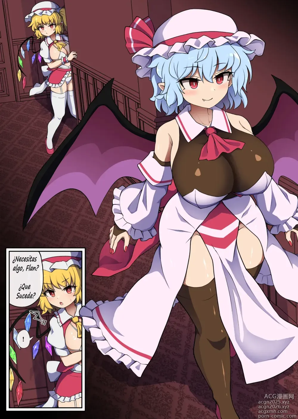 Page 1 of doujinshi Flan-chan feels lust for Futanari Remilia