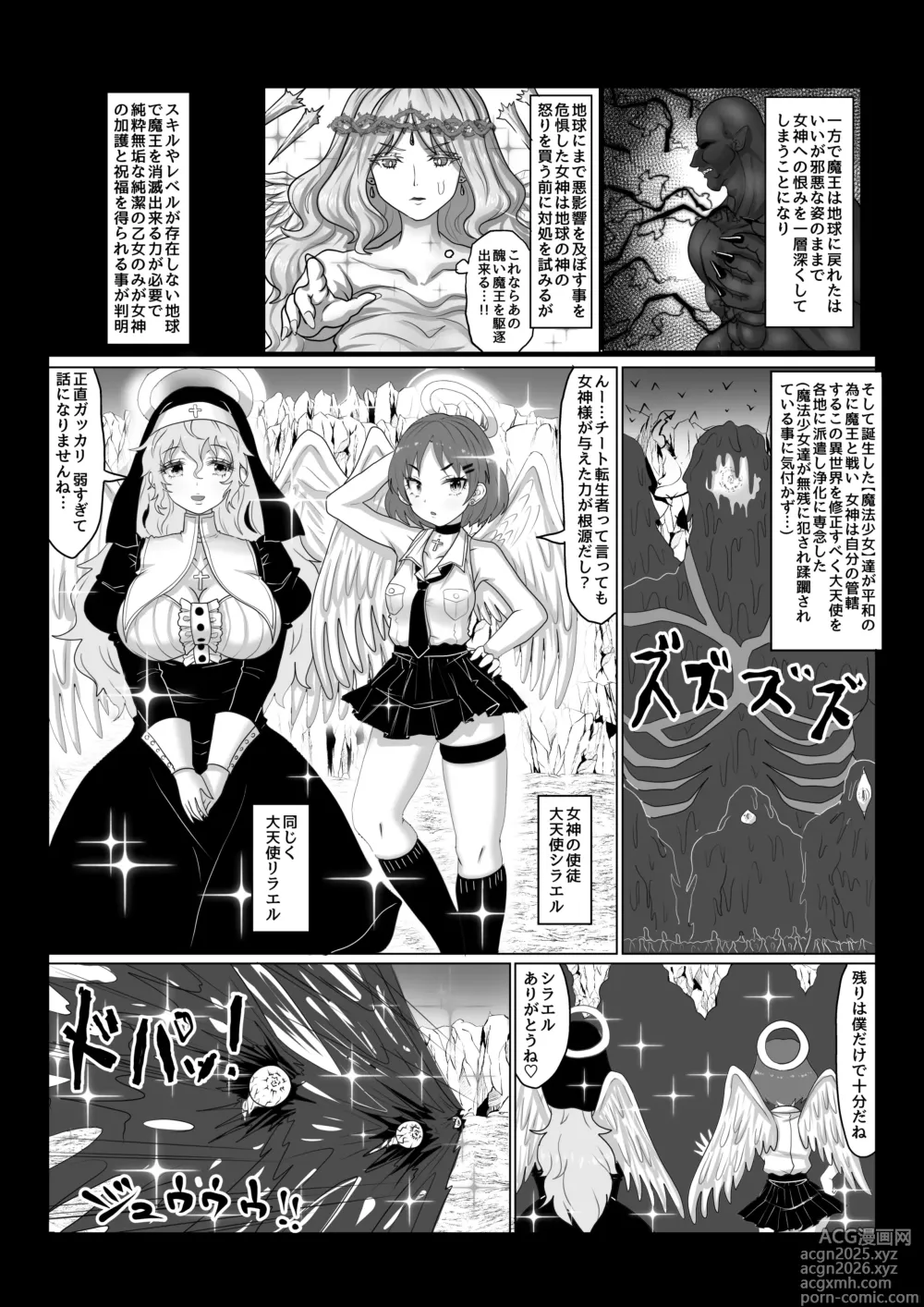 Page 12 of doujinshi 転生者に加護を与える女神たちを邪悪なチートスレイヤーが絶望のどん底に突き落としますが何か?【異世界の嫁を浄化する大天使にお仕置き編】Vol 16