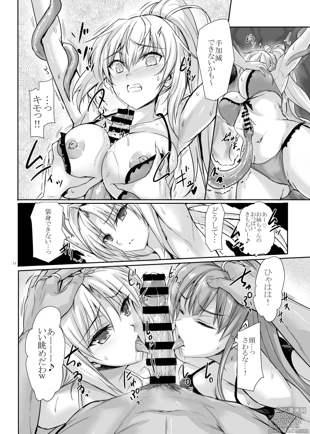 Page 14 of doujinshi H×C Haiboku × Collab Soushuuhen