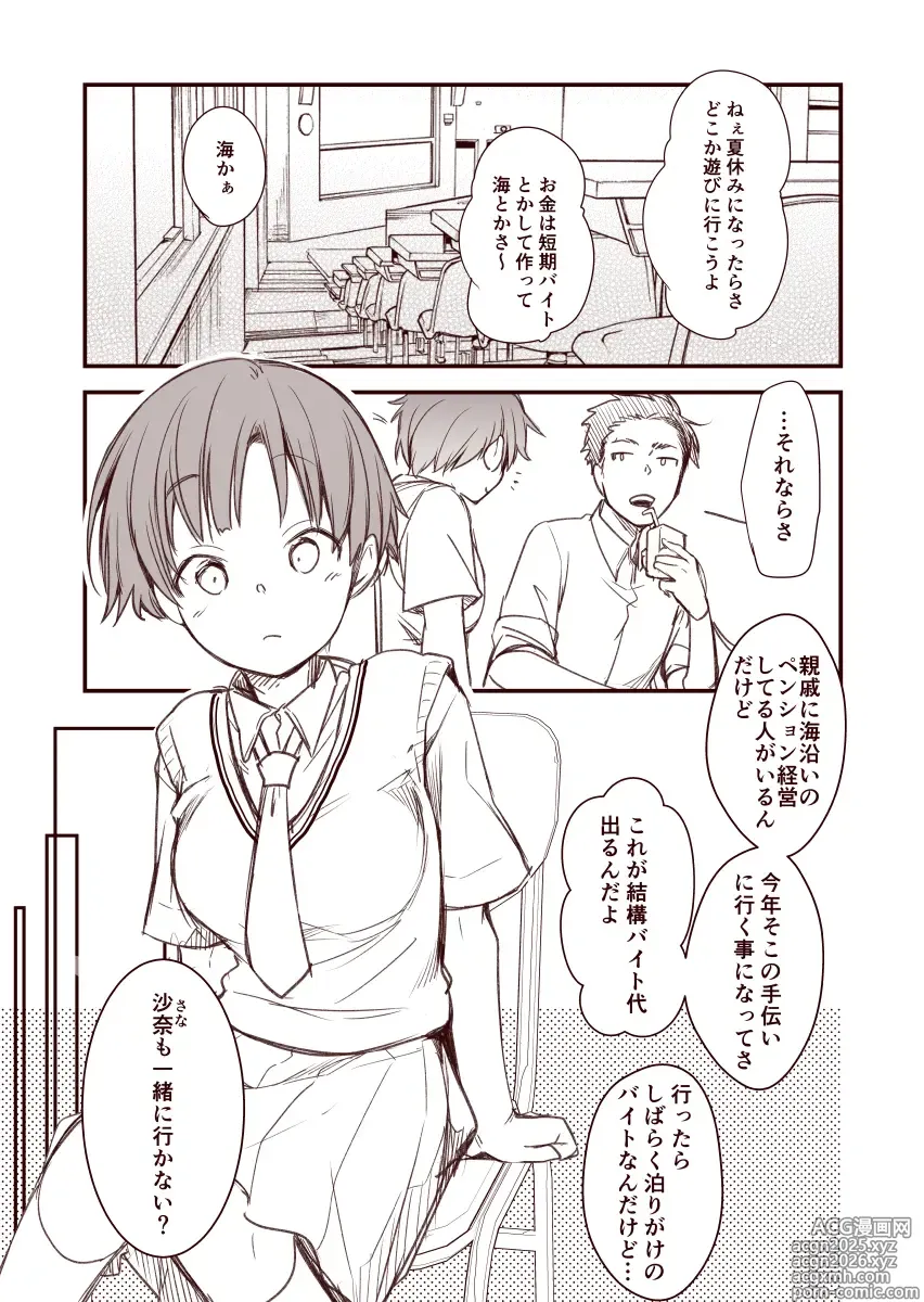 Page 1 of manga Kanojo to Hishochi de Tomari de Beit nante Shitara Netorareru ni Kimatteru ja Nai desu ka!!