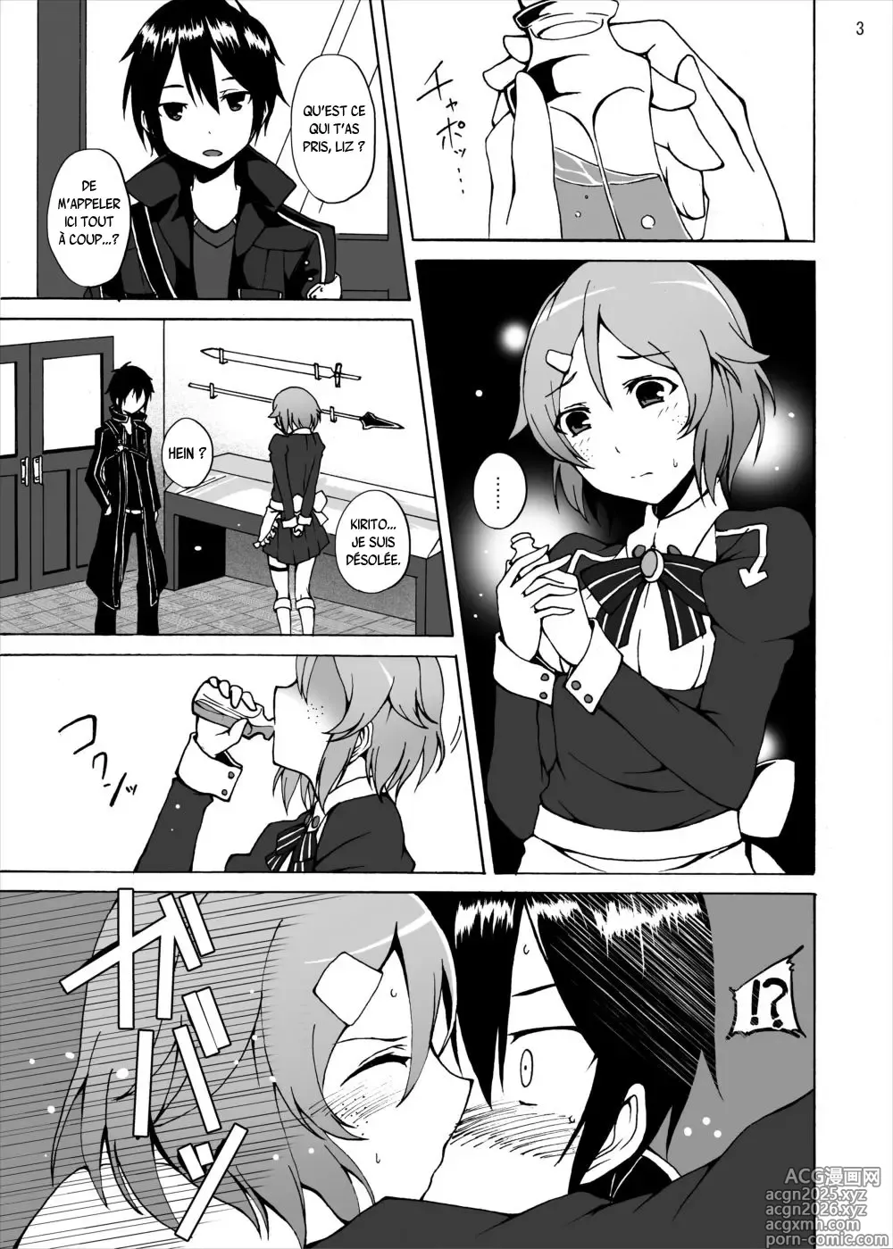 Page 3 of doujinshi Lisbeth no Ketsui... Kiken na Kusuri o Tsukatte demo Asuna kara Kirito o Ubatte Miseru...