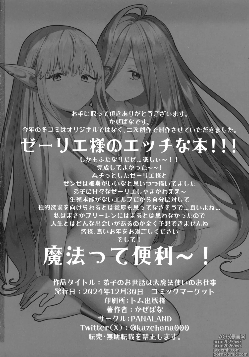 Page 29 of doujinshi Deshi no Osewa wa Dai Mahoutsukai no Oshigoto