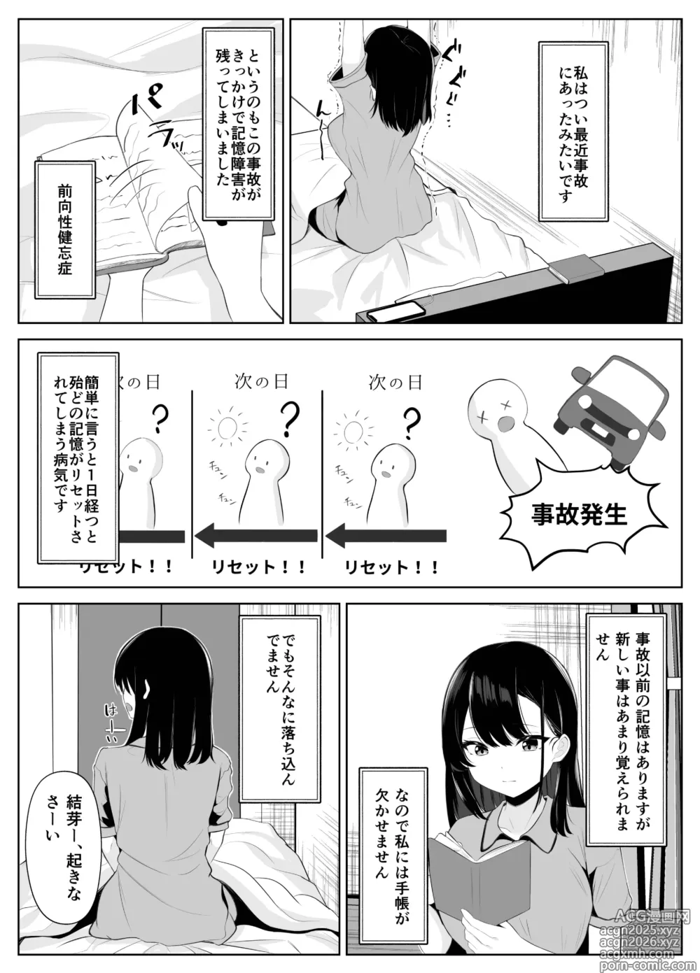 Page 5 of doujinshi Soushitsu Kanojo ~Kioku Soushitsu no Kanojo ga Onna Senpai ni NTR made~