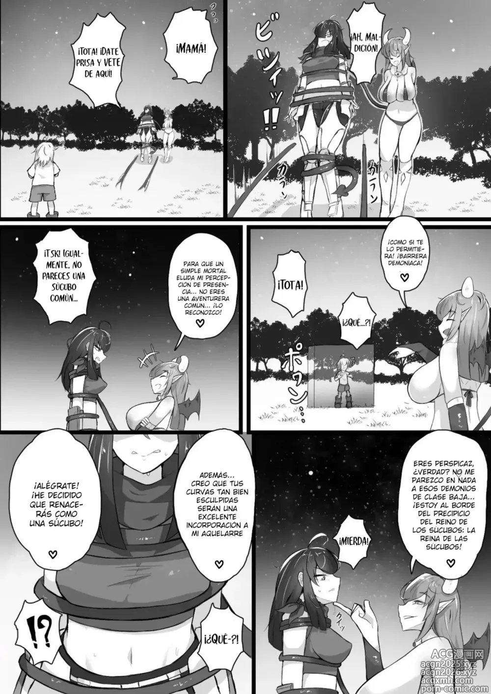 Page 14 of doujinshi Mi Mamá fue Convertida en una Malvada Gyaru Súcubo ¡Violación Inversa de mi Prpia Madre!