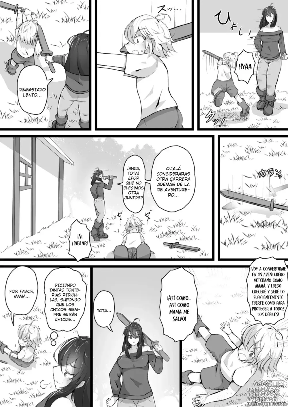 Page 10 of doujinshi Mi Mamá fue Convertida en una Malvada Gyaru Súcubo ¡Violación Inversa de mi Prpia Madre!