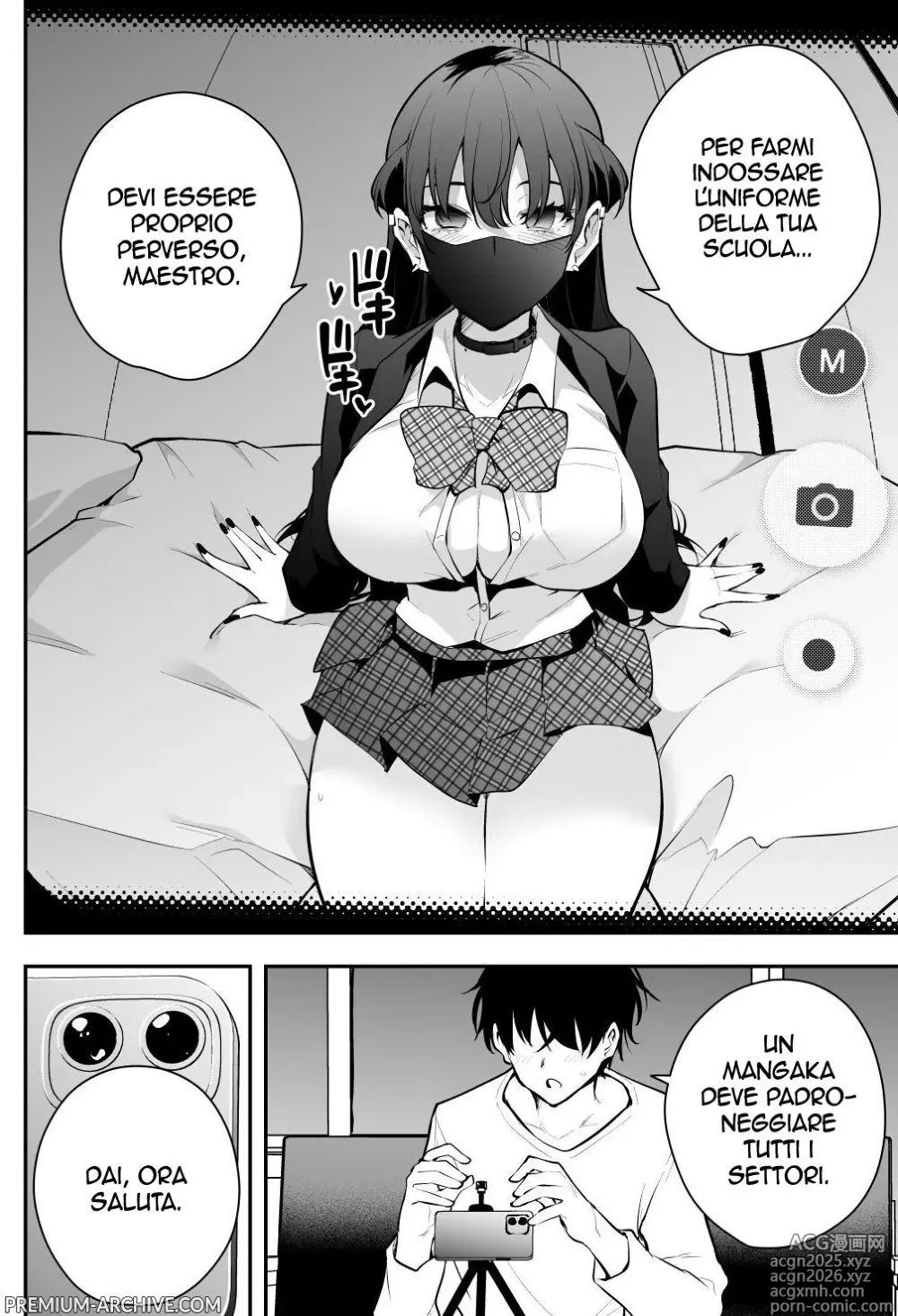 Page 7 of doujinshi La storia di un mangaka imprigionato da una strana liceale