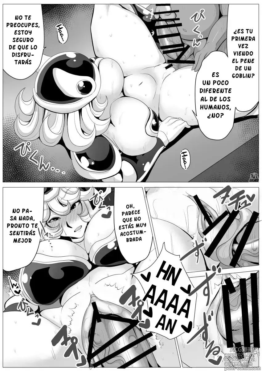Page 9 of doujinshi La Guerrera del Grupo de Héroes que Salvaron el Mundo es Seducida por el Goblin