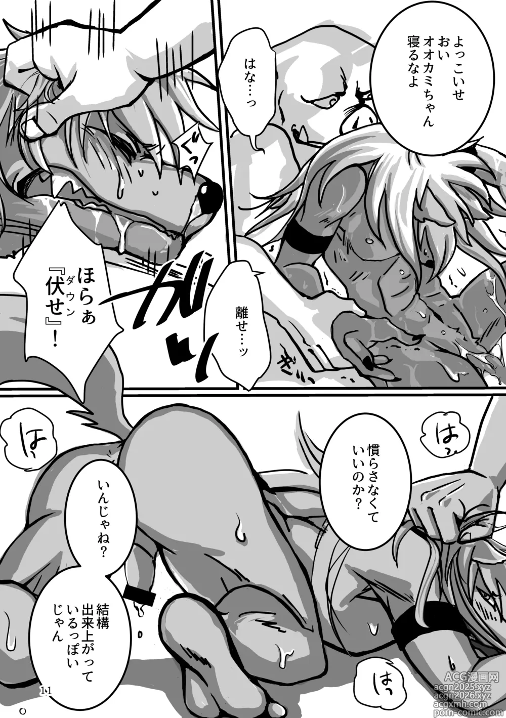 Page 11 of doujinshi Ookami-chan to Sanbiki no Mobuta