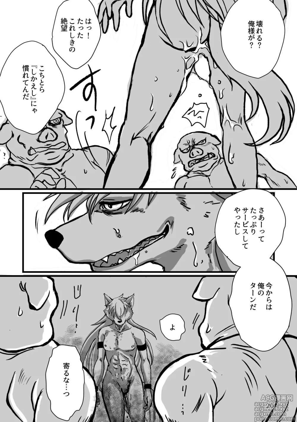 Page 20 of doujinshi Ookami-chan to Sanbiki no Mobuta