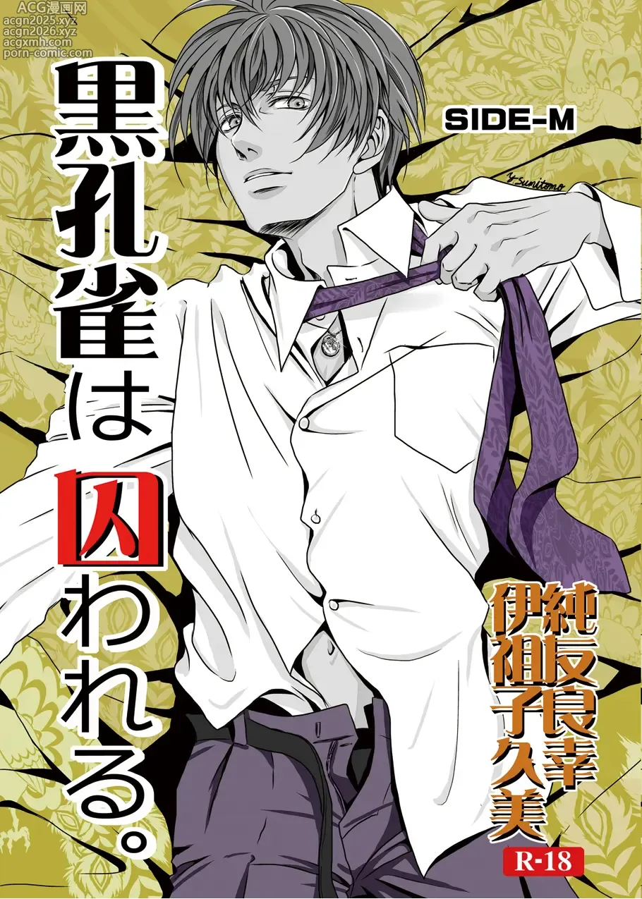 Page 1 of doujinshi Black peacock captivity. SIDE-M