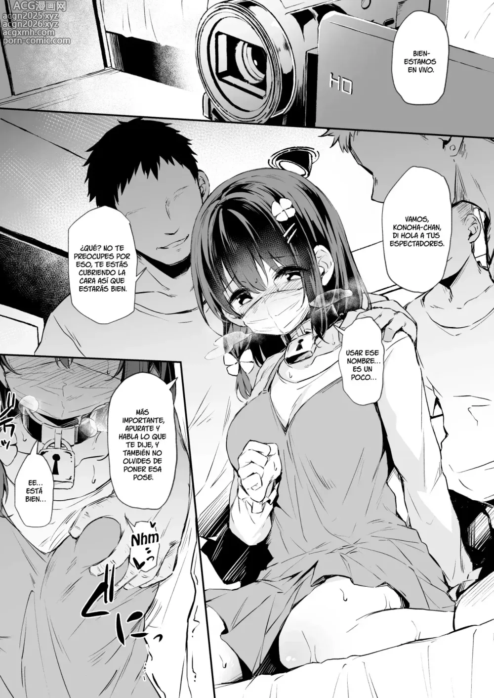 Page 1 of doujinshi El Directo de Konoha-chan con Cubrebocas