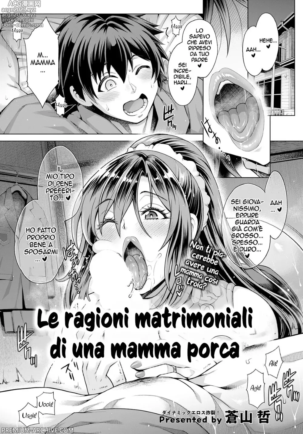 Page 1 of manga Le Ragioni Matrimoniali di una Mamma Porca