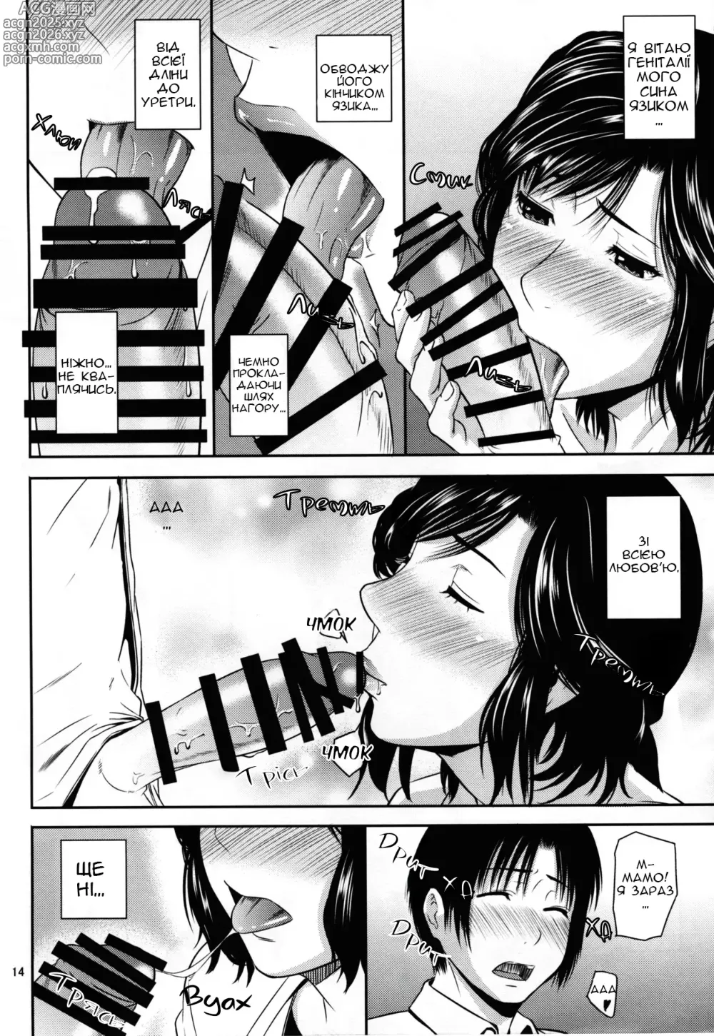 Page 13 of doujinshi Заглиблення в Мамину Нірку 17