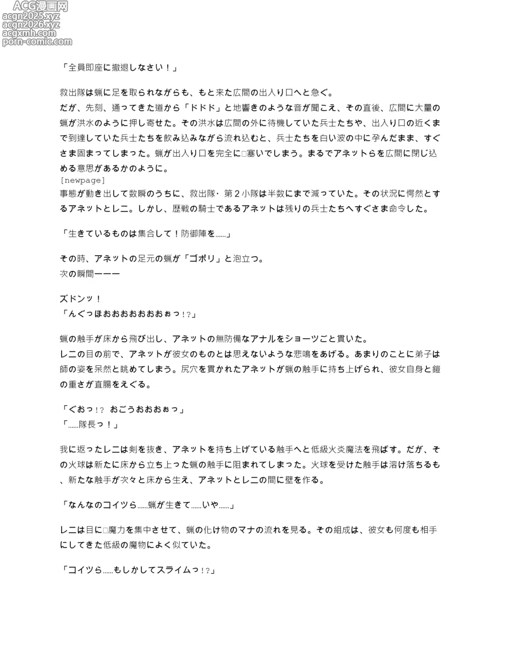 Page 6 of doujinshi 03.キャンドルスライム：救出隊の潰走２