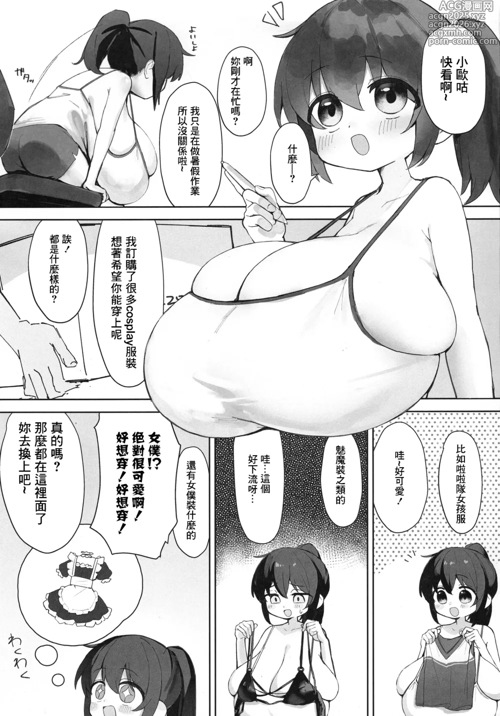 Page 2 of doujinshi Oggu-chan to Cosplay Ecchi suru Hon Maid Hen