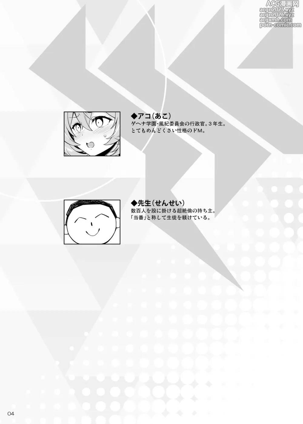 Page 3 of doujinshi Ako-chan Chiiku 2