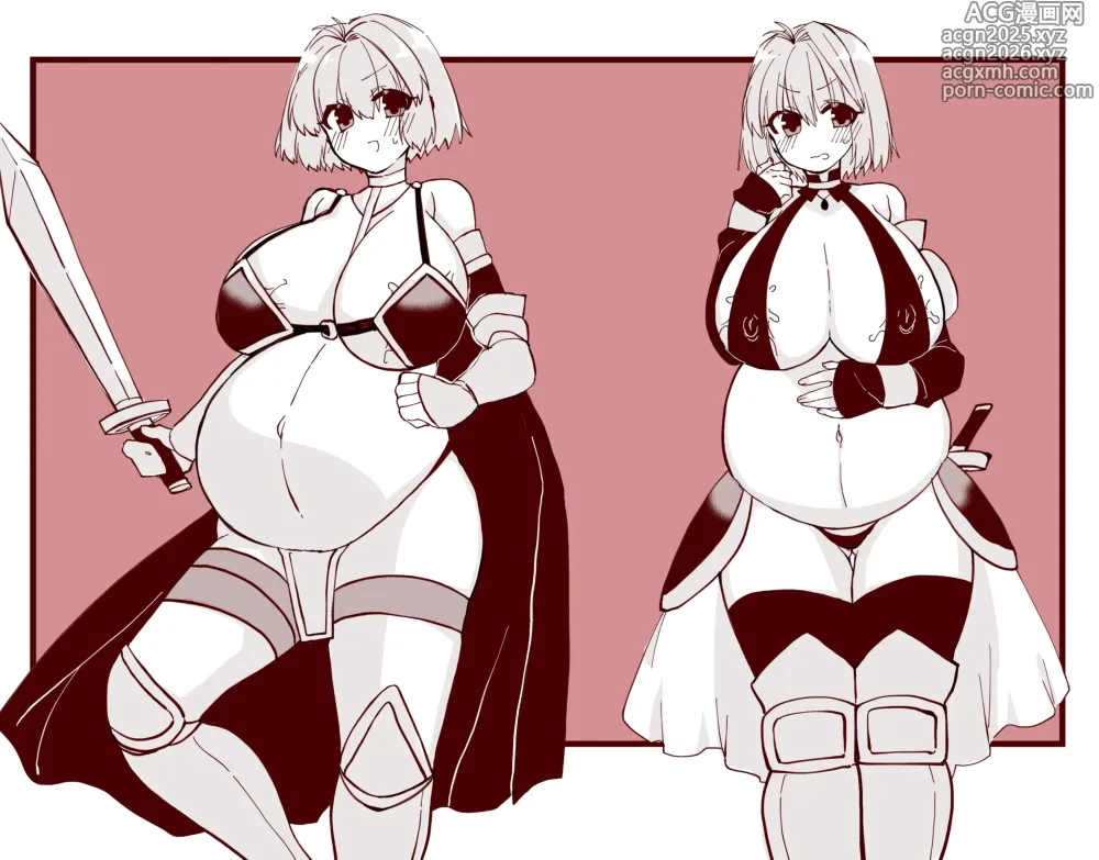 Page 25 of doujinshi 志貴アル✖️ビキニアーマー✖️妊娠✖️触手のお話。
