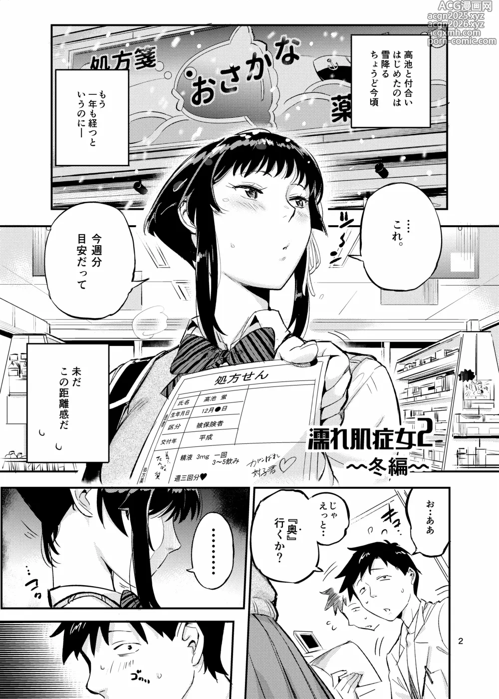 Page 2 of doujinshi 濡れ肌症女2冬夏編