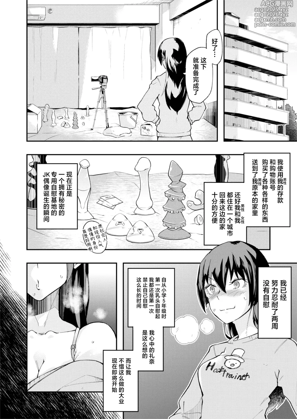 Page 26 of doujinshi TS Hyoui (Nottori) Idol JK -Hatsuiki Shojo Acme Onanie Bottou Hen-