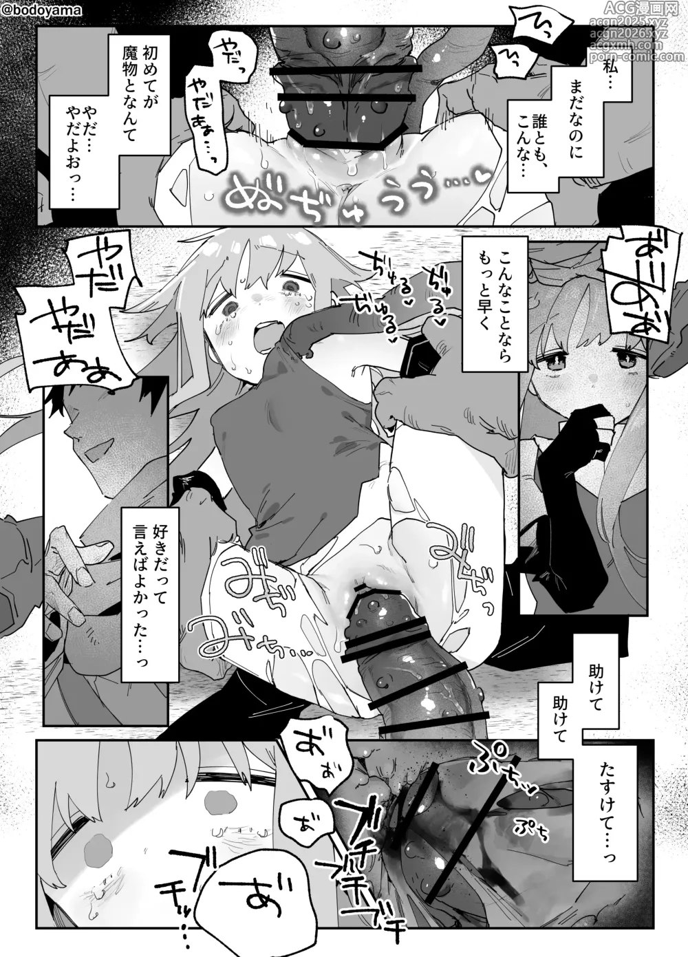 Page 3 of doujinshi 異形の魔物に孕み袋にされる魔法使いちゃん