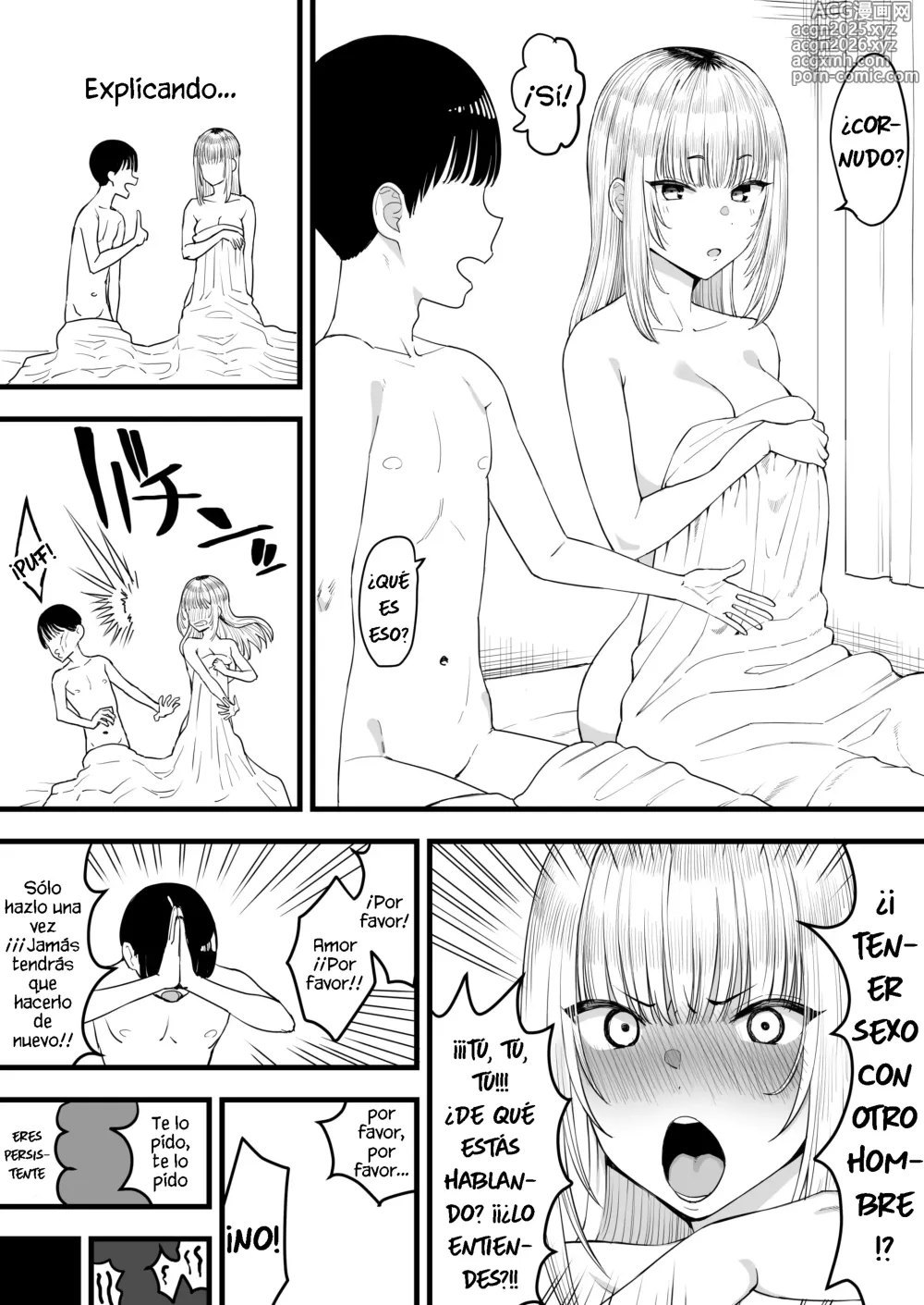 Page 2 of doujinshi Cornudo, una novia fuerte se enamora de un playboy