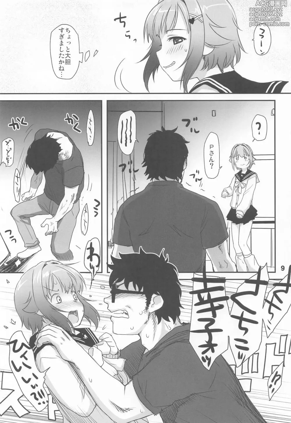 Page 8 of doujinshi Koshimizu Sachiko to Futarikiri, LoveHo de Countdown LIVE!