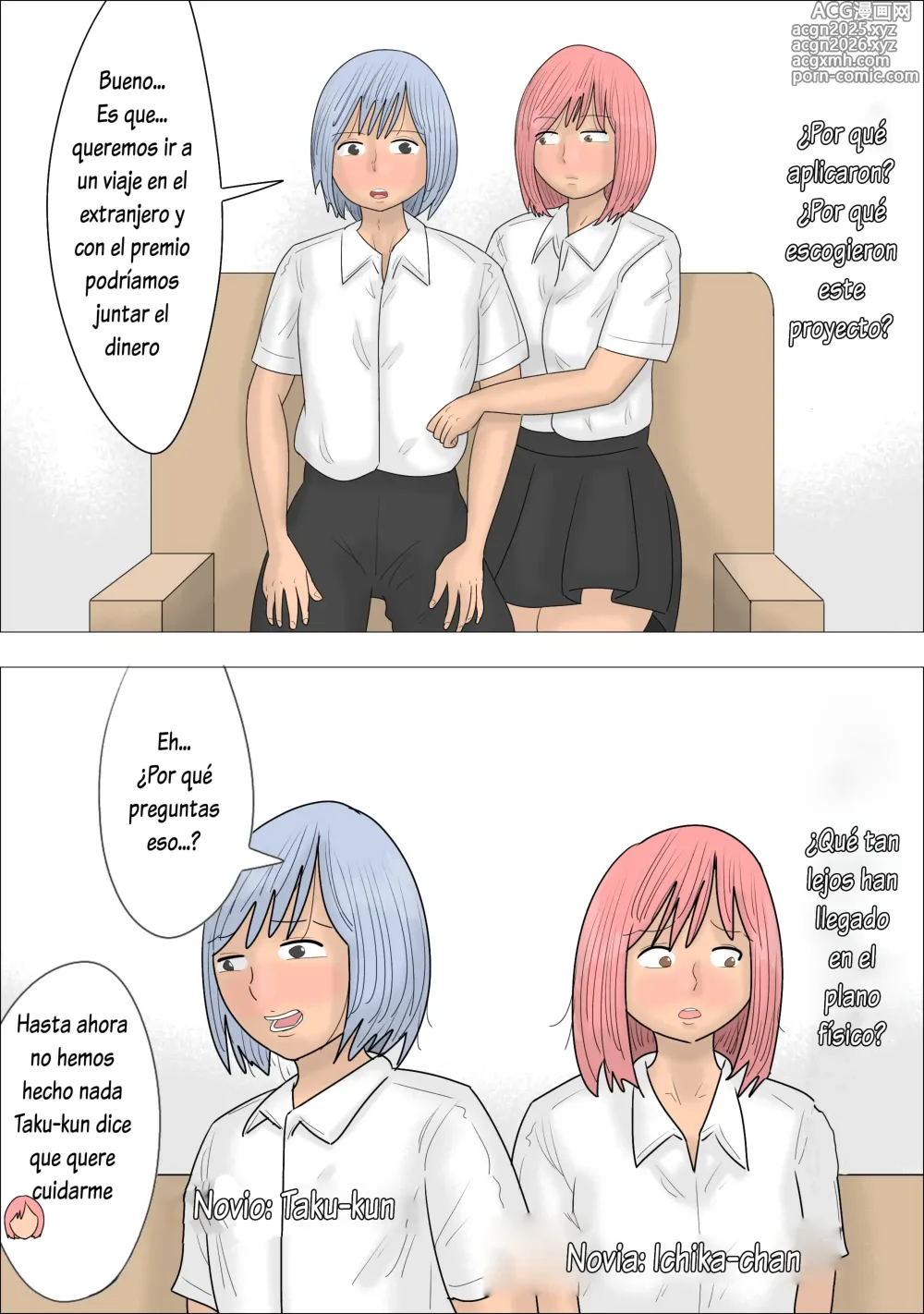Page 3 of doujinshi Ippan Couple Gyaku NTR Kikaku ~AV Joyuu ni Ikasaretara Sex~Spanish]