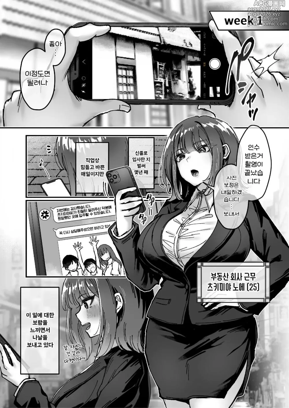 Page 5 of doujinshi 수고 많으십니다, 츠키미야씨 ~익애색정령 vs 욕구불만 OL의 1개월~ 상순